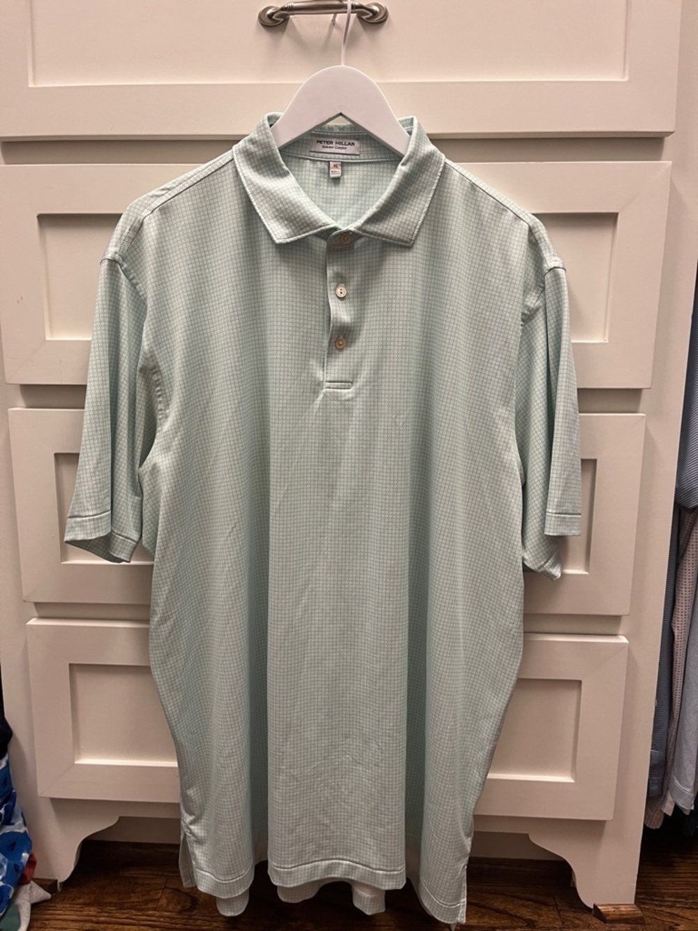 Peter Millar Light Mint Green Performance Polo